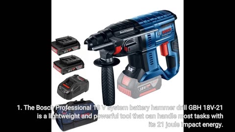 Bosch Professional 18V System Akku Bohrhammer GBH 18V-21 (max. Schlagenergie 2 J