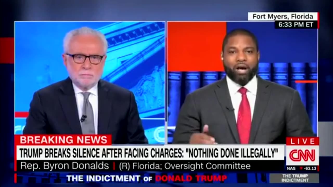 Byron Donald destroys case against trump - stunts cnn host into silence