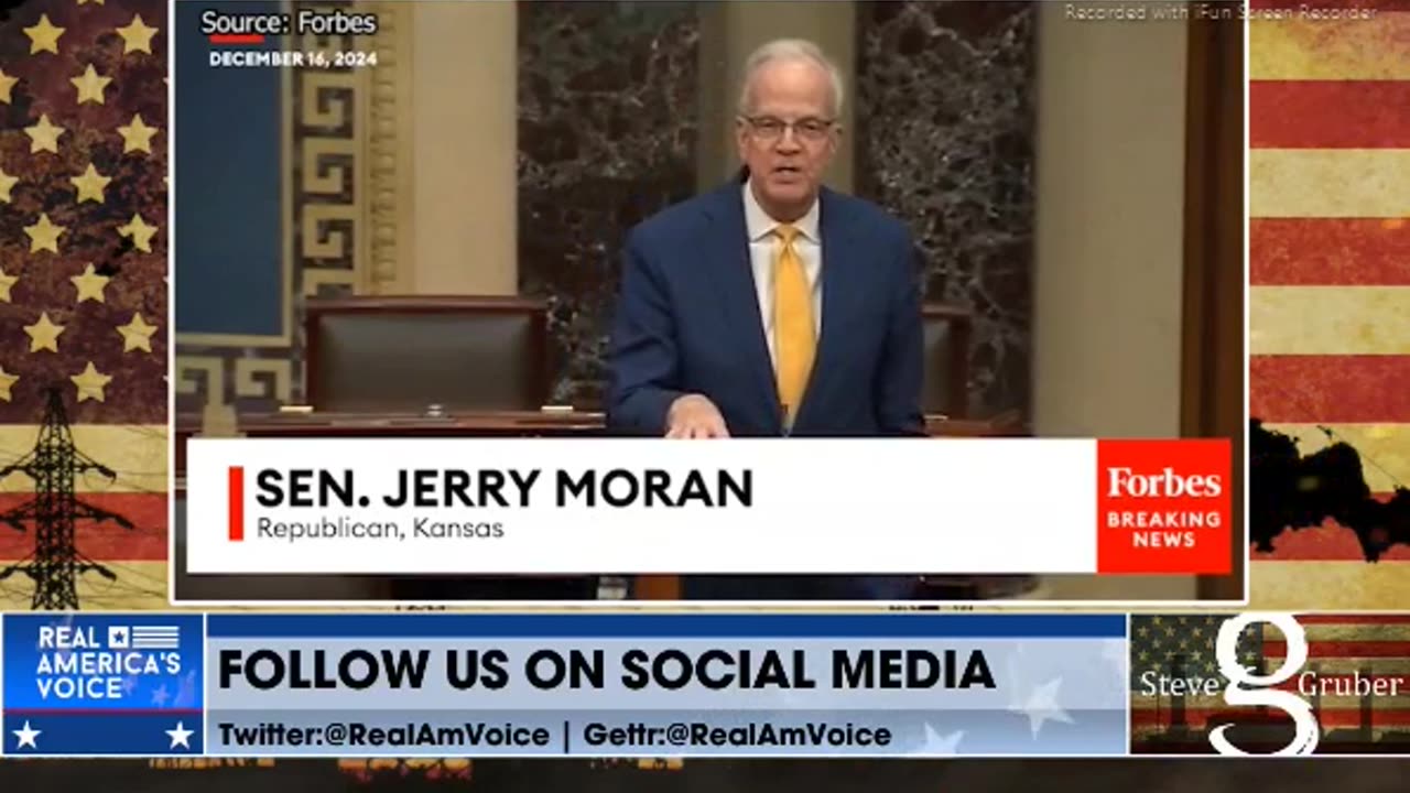 JERRY MORAN SEN R-KS - ALSO OPPOSES THE 1500 PAGE CR BUDGET- 2 mins.