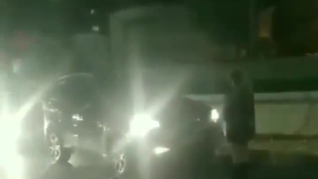 Protestor Blocks Traffic Gets Surprise