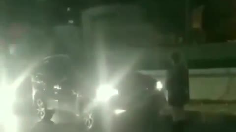 Protestor Blocks Traffic Gets Surprise