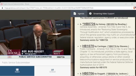 Bud Hulsey of Tenn HB0726