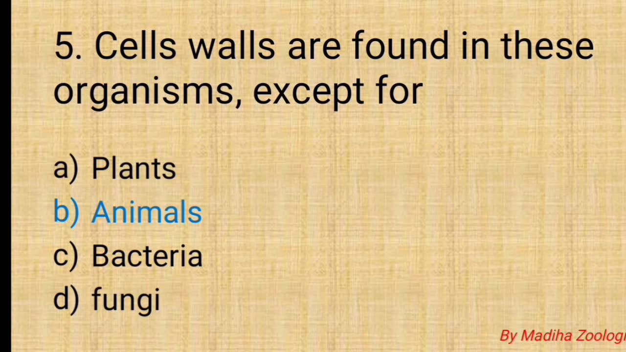 Cells and tissues,chapter 4, biology 9, multiple choice of chapter 4 exercise 9 class biology
