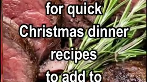 12 Christmas Dinner Recipes