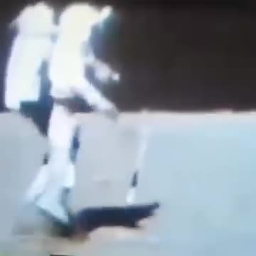 Landing on the moon? Scene delle riprese