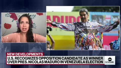 US recognizes Venezuelan opposition leader Edmundo González as winner of contest