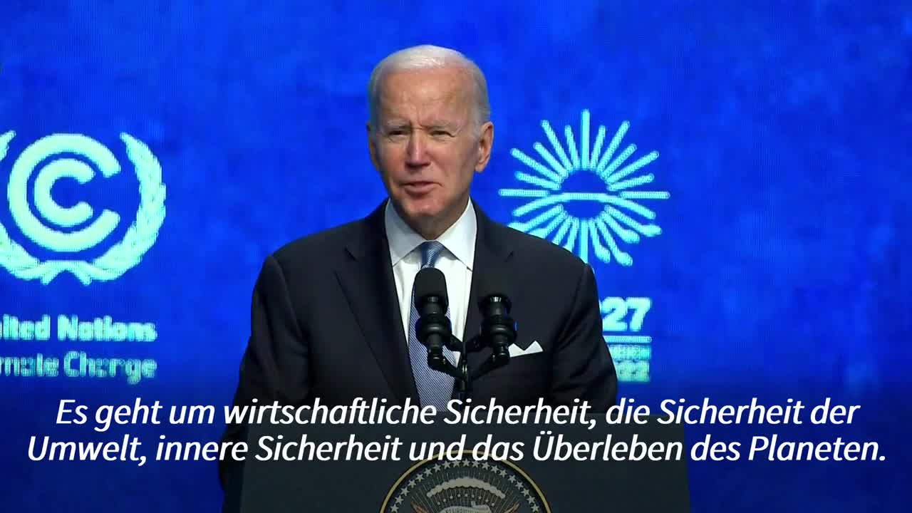 Biden: Klimakrise gefährdet "Überleben des Planeten