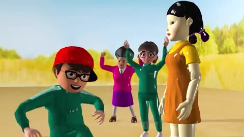 Scary Teacher 3D vs Squid Game Trying Glass Bridge Challenge Nick and Tani vs Miss T vs 5 Neighbor
