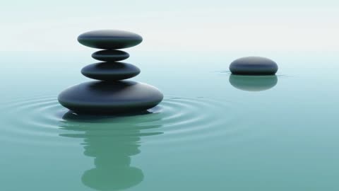 Spa Water Rock Silence - Feel the rhythm of your breath, the gentle rise and fall of your chest.