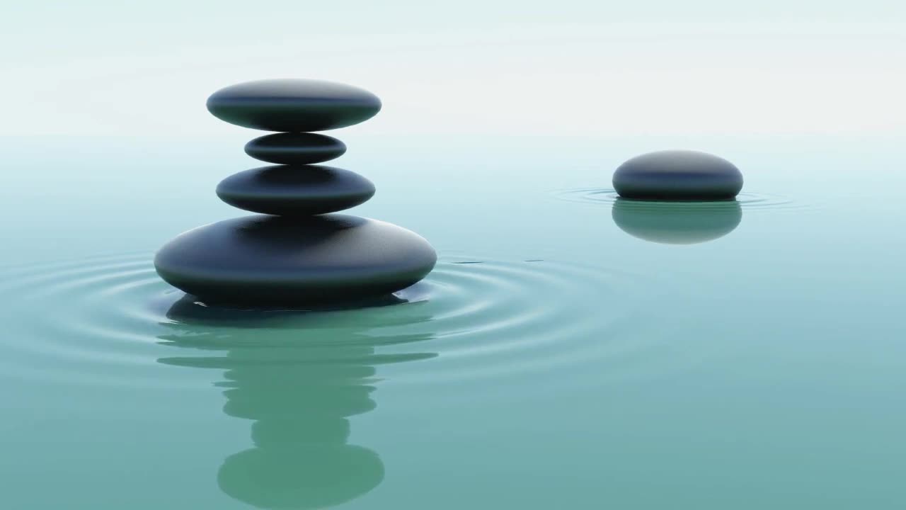 Spa Water Rock Silence - Feel the rhythm of your breath, the gentle rise and fall of your chest.