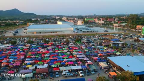 700 Rai Night Market in Sattahip - ตลาดนัด 700 ไร่ ตลาดกลางคืนที่ใหญ่ที่สุดในย่านสัตหีบ