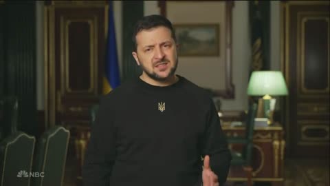 Volodymyr Zelenskyy at the Golden Globes 2023