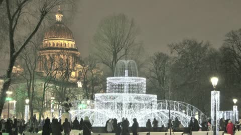 Белоснежные новогодние пейзажи Санкт-Петербурга