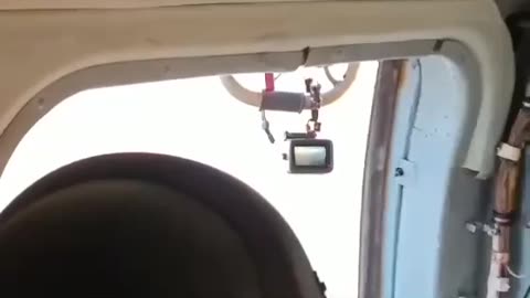 👀 Unique footage of the shooting down of the Russian "Shahed-136" by fire