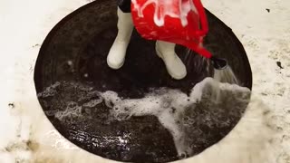 Washing the carpet