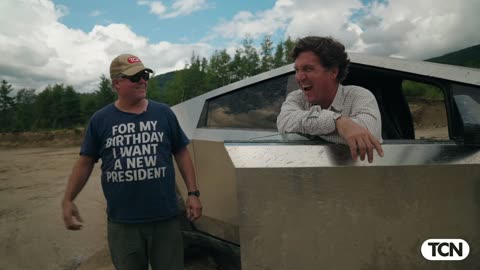 Tucker Carlson Goes Drifting in a Cybertruck