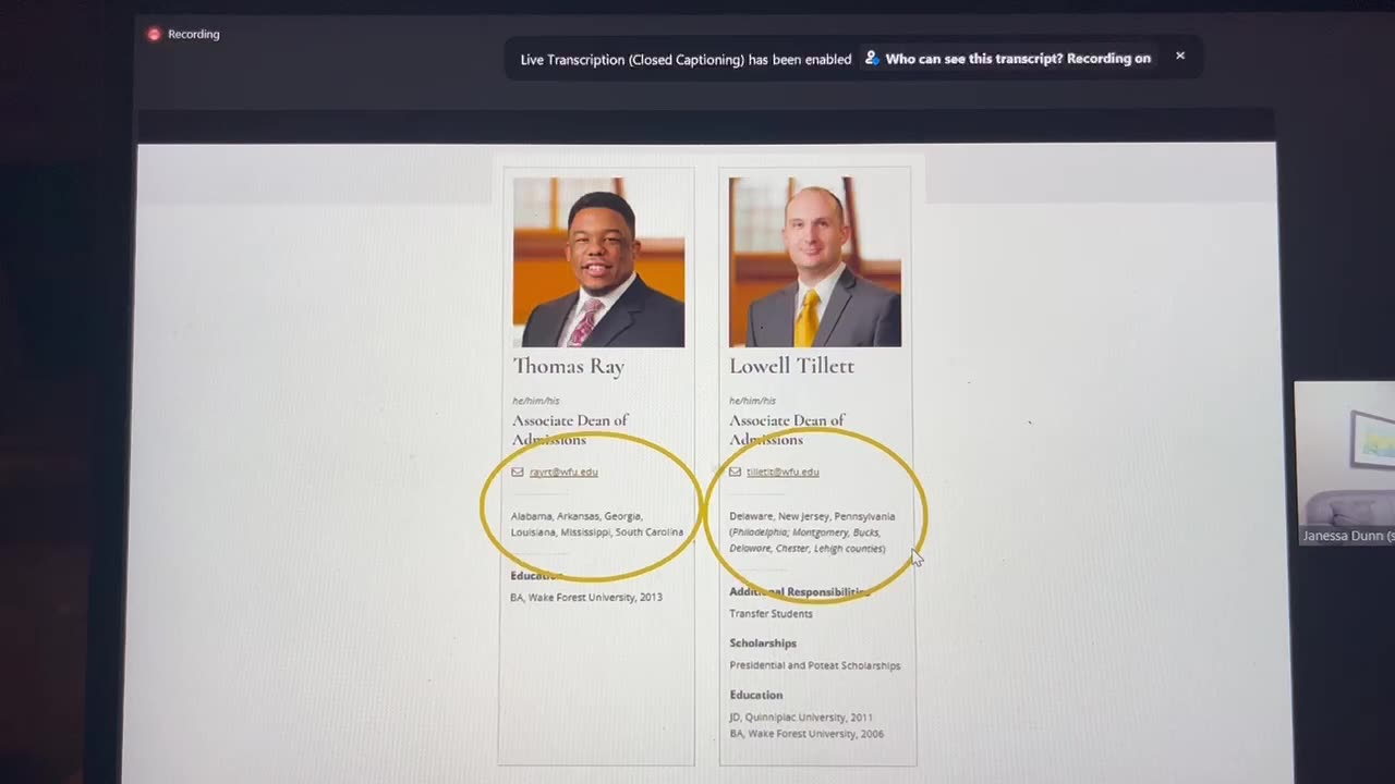 Wake Forest asst. dean of admissions offers waitlist guidance - April 6, 2023