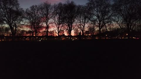 DRONE SHOT IN EVENING TIME | LONDON SUNSET
