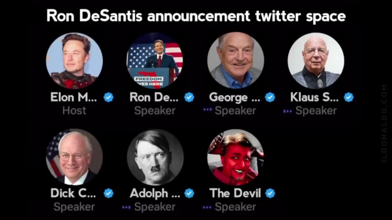President Trump | President Trump ReTruthed the Following Video Calling Out Elon Musk, Ron DeSantis, George Soros, Klaus Schwab, Dick Cheney, Adolph Hitler, the Devil, & The FBI!!!