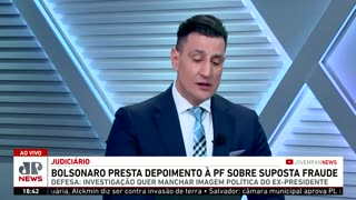 Jair Bolsonaro presta depoimento à PF sobre suposta fraude