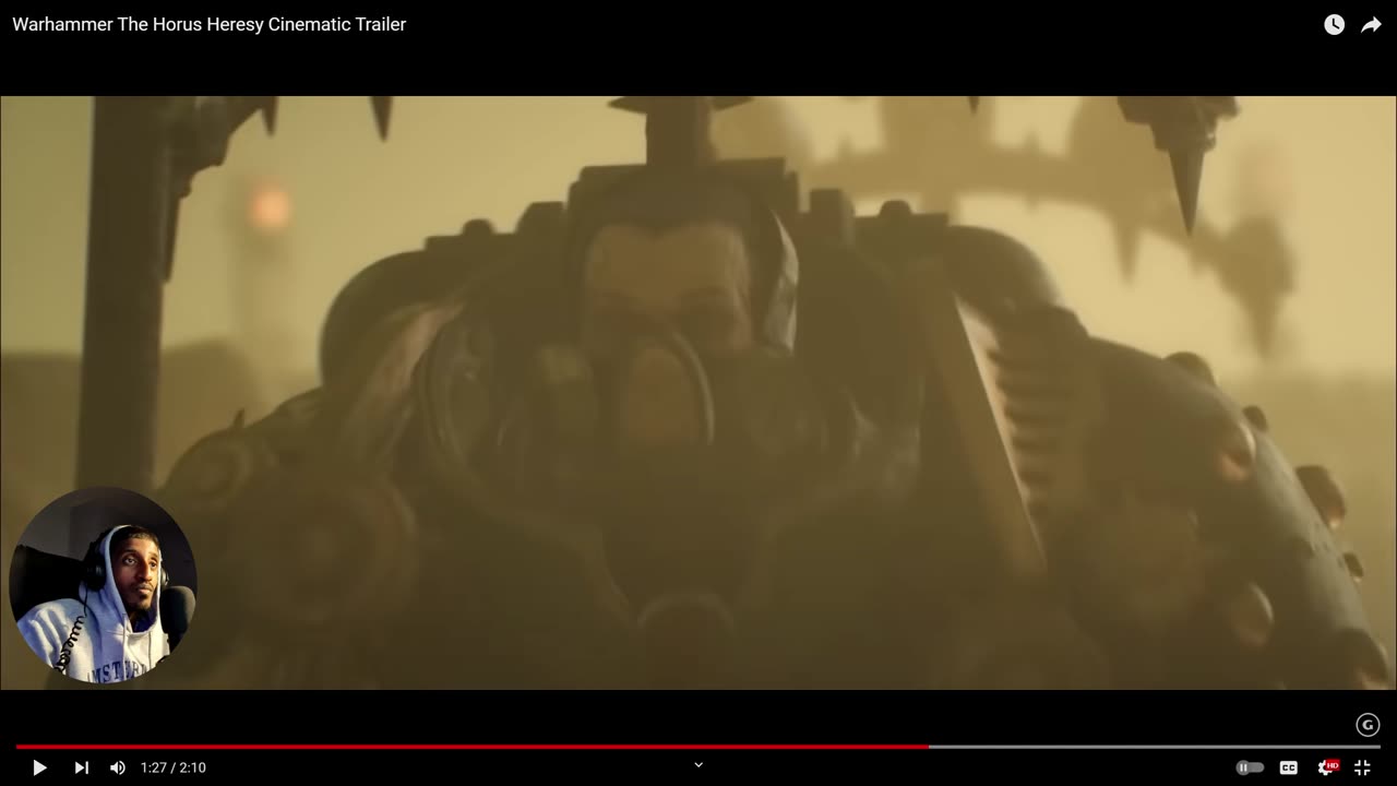 First time reacting to Warhammer: The Horus Heresy Cinematic Trailer ''Let the galaxy burn!''