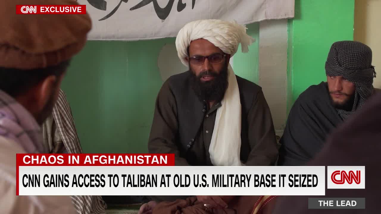 Reporters enter us base captured by Taliban