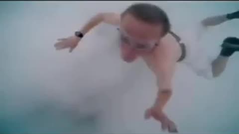 What was the plan for the empty hand parachuter