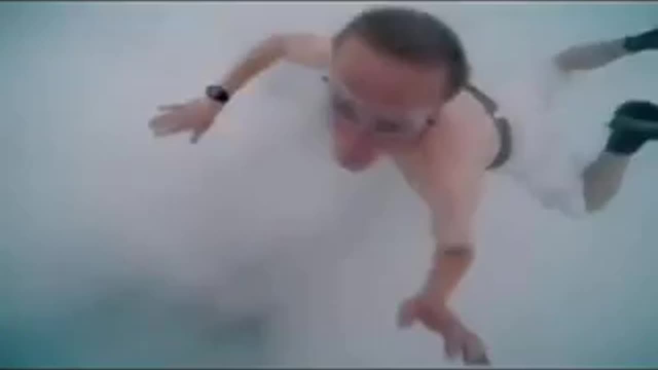 What was the plan for the empty hand parachuter