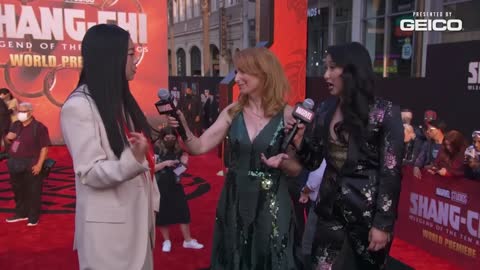 Awkwafina On Stunt Driving and More Secrets Marvel Studios' Shang-Chi Red Carpet LIVE