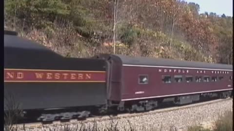 N&W 611 JClass Charlotte to Asheville via Saluda 10/25/92