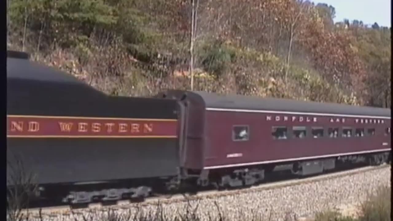 N&W 611 JClass Charlotte to Asheville via Saluda 10/25/92