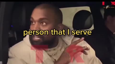 Kanye giving a short interview from a car after everything happened