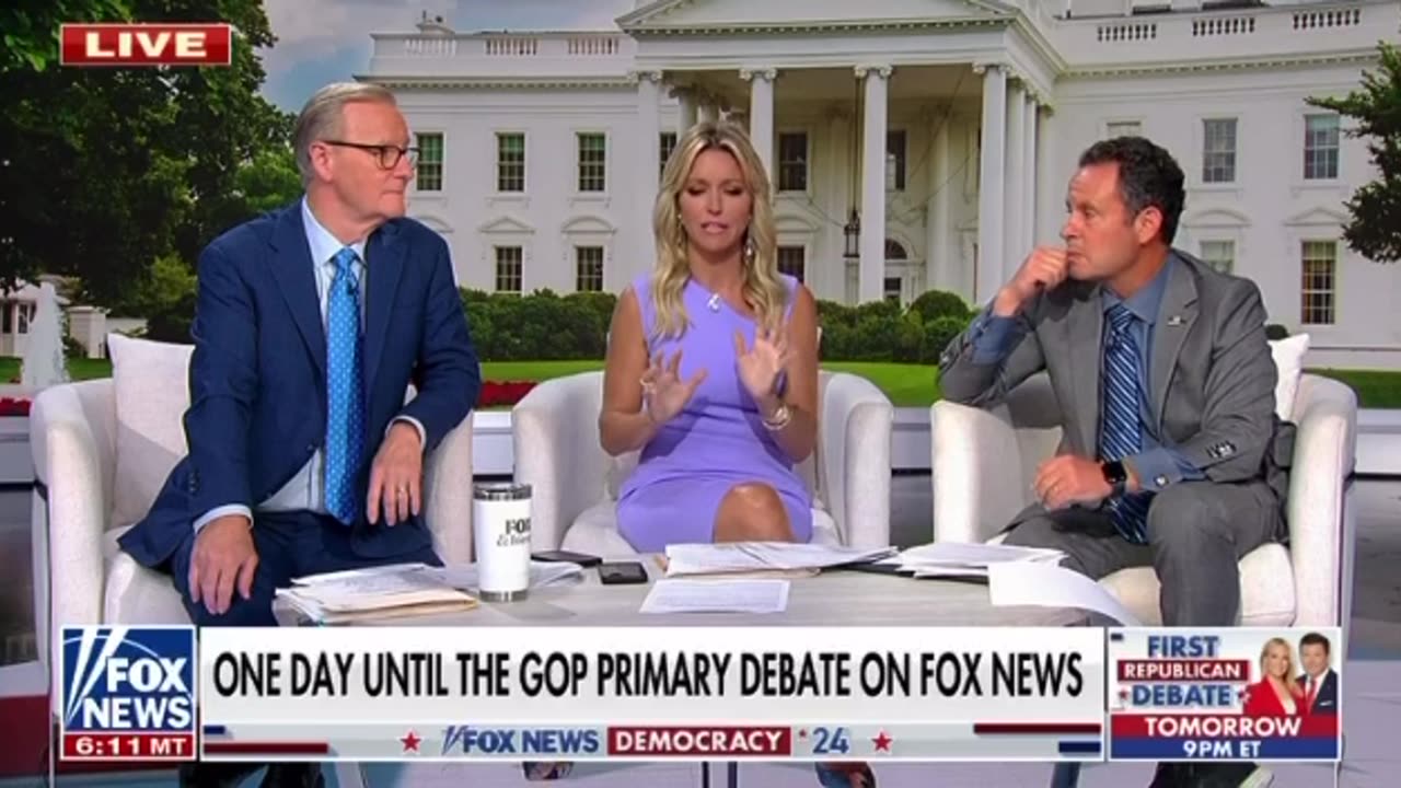 Steve Doocy keeps the DREAM ALIVE that Trump will show up to THE DEBATE