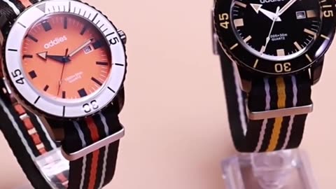 ADDIES Fashion Men's Watch Nylon Strap Retro Analog Quartz Watches Date Luxury minimalist