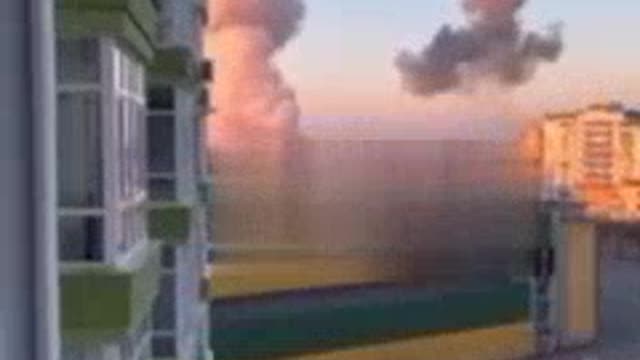 A series of missile strikes on targets in Ivano-Frankivsk