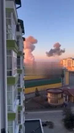 A series of missile strikes on targets in Ivano-Frankivsk
