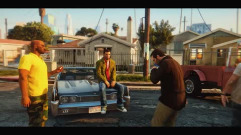 All GTA Characters Meetup In Grove Street!