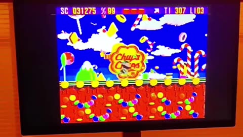 Zool played on the Amiga CD32
