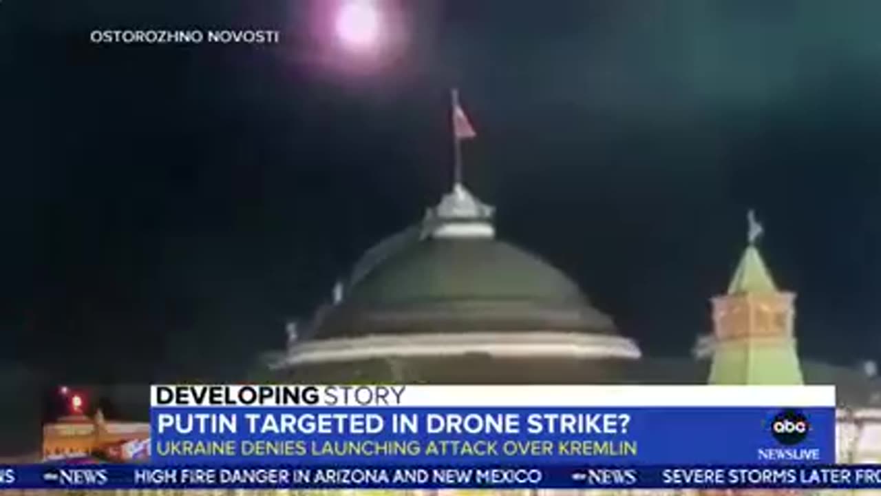 POTIN TARGETED IN DRONE STRIKE?