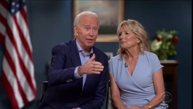 Biden His Wife Laughing in their Interview