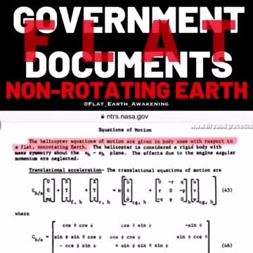 Government Documents referring to "Non-Rotating" and / or "Flat Earth"
