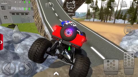 Police Monster Truck Impossible Driver #1 - Car Extreme Racing Android Gameplay