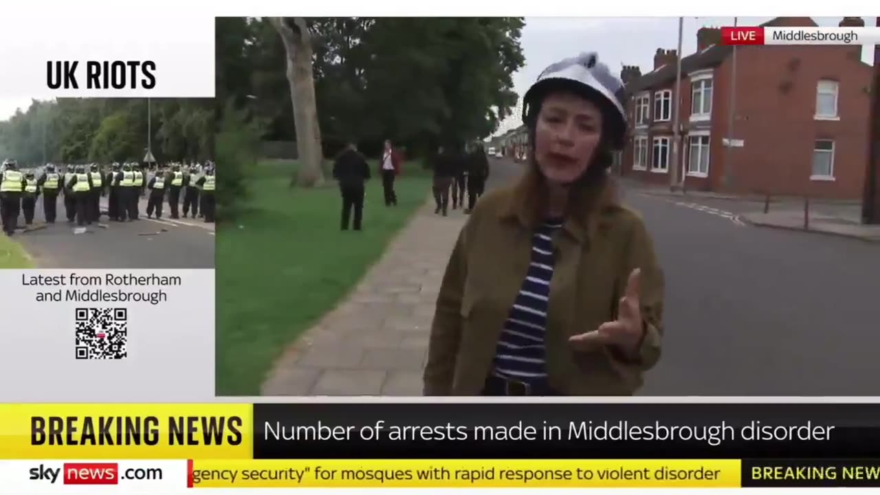 Sky News Pans From Knife-Wielding Group To Maintain 'Far Right British Thuggery' Narrative