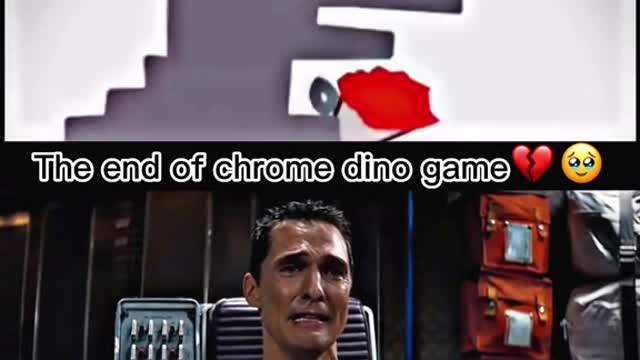 The end of chrome dino game