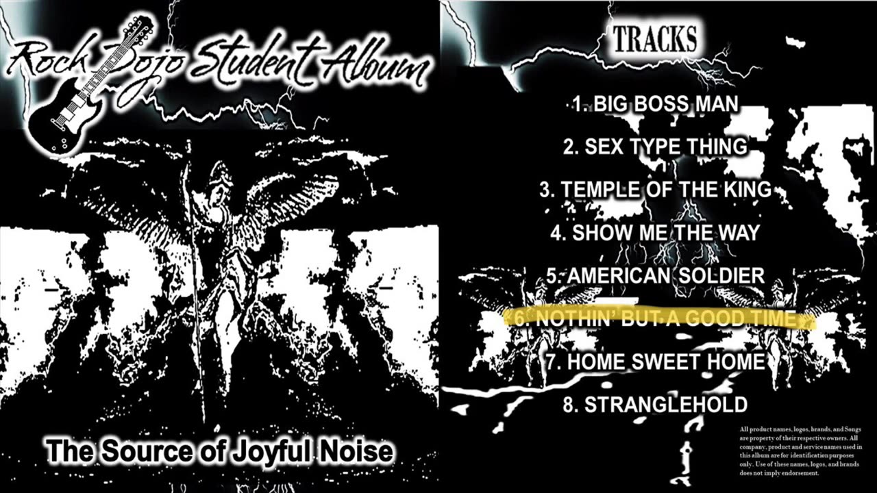 Rock Dojo Student Album #29 “Joyful Noise”: Nothin’ but a Good Time (Poison Cover) Track 6
