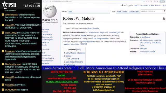2021-12-24 17:00 EST - Freedom Rings: with Pamphlet Anon