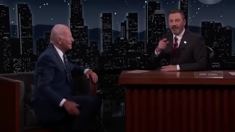 President Joe Biden Visits Jimmy Kimmel Live