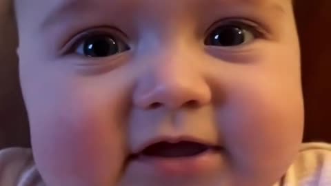 The baby is indifferent to its own sneezing