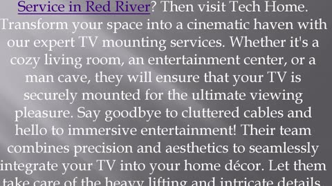 Best Home Network Installation Service in Red River