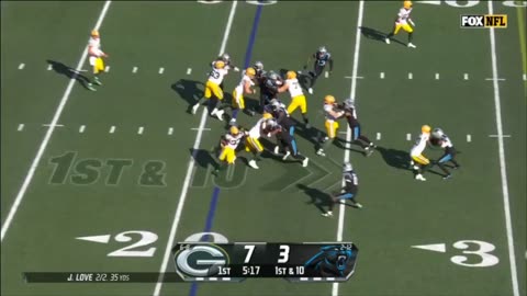 Aaron Jones 39 Yard Play | Green Bay Packers vs. Panthers